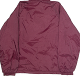 CHARLES RIVER APPAREL Mens Pullover Jacket Maroon Nylon 90s Hooded S