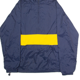 CHARLES RIVER APPAREL Mens Pullover Jacket Blue Nylon 90s Hooded M