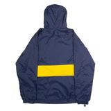 CHARLES RIVER APPAREL Mens Pullover Jacket Blue Nylon 90s Hooded M