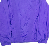 GREAT CAVALIER Ruched Womens Shell Jacket Purple Nylon 80s L