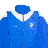 KAMPUS KOLORS JT Alton Trojans 'D. White' Mens Windbreaker Jacket Blue Nylon 90s L