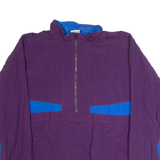 CHEETAH Mens Pullover Jacket Purple Nylon 90s Colourblock L
