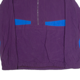 CHEETAH Mens Pullover Jacket Purple Nylon 90s Colourblock L