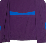 CHEETAH Mens Pullover Jacket Purple Nylon 90s Colourblock L