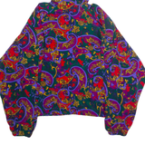 S.G. SPORT COLLECTION Womens Shell Jacket Green 90s Crazy Pattern XL