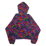 S.G. SPORT COLLECTION Womens Shell Jacket Green 90s Crazy Pattern XL