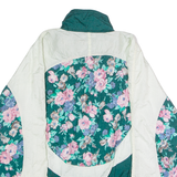 WEEKEND EDITION Womens Shell Jacket Green Nylon 90s Floral S