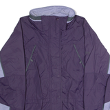 COLUMBIA Fire Ridge Womens Rain Jacket Purple Nylon Colourblock L