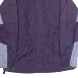 COLUMBIA Fire Ridge Womens Rain Jacket Purple Nylon Colourblock L