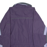 COLUMBIA Fire Ridge Womens Rain Jacket Purple Nylon Colourblock L