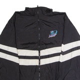 KAMPUS KOLORS Muskegon Fury Mens Wax Jacket Black Nylon 90s Striped 2XL