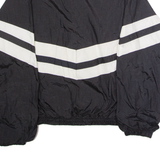 KAMPUS KOLORS Muskegon Fury Mens Wax Jacket Black Nylon 90s Striped 2XL