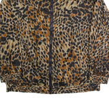 LADY BEAR Womens Shell Jacket Beige Silk 90s 2XL