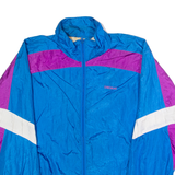 DREIMAR Mens Shell Jacket Blue Nylon 90s Colourblock M