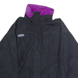 COLUMBIA Bugaboo Womens Rain Jacket Black Nylon 90s Colourblock L