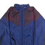 SUNTERRA Womens Shell Jacket Blue 90s Plaid M