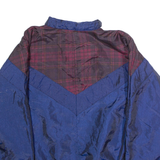 SUNTERRA Womens Shell Jacket Blue 90s Plaid M