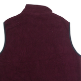 WOOLRICH Mens Fleece Gilet Maroon XL