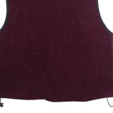 WOOLRICH Mens Fleece Gilet Maroon XL