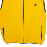 CHAMPION Mens Fleece Gilet Yellow L