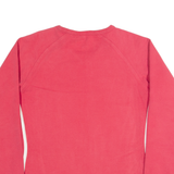 ADIDAS Womens T-Shirt Pink Long Sleeve V-Neck UK 12