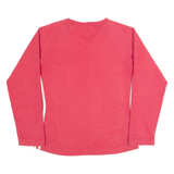 ADIDAS Womens T-Shirt Pink Long Sleeve V-Neck UK 12