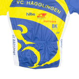 ANDEER Cycling Mens Jersey Blue 1/4 Zip S