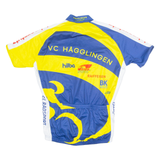 ANDEER Cycling Mens Jersey Blue 1/4 Zip S