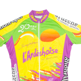 GSG Cycling Mens Jersey Yellow 1/4 Zip M