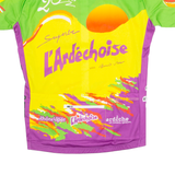 GSG Cycling Mens Jersey Yellow 1/4 Zip M