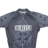 COCONUT Cycling Mens Jersey Black 1/4 Zip L
