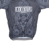 COCONUT Cycling Mens Jersey Black 1/4 Zip L