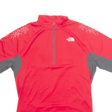 THE NORTH FACE Cycling Mens Jersey Red 1/4 Zip M
