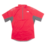 THE NORTH FACE Cycling Mens Jersey Red 1/4 Zip M