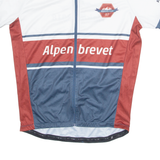 CRESPO Cycling Mens Jersey White 1/4 Zip L