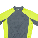 Cycling Mens Jersey Grey 1/2 Zip M