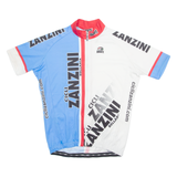 GIGANTE Cycling Mens Jersey Blue 1/4 Zip L