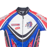 HUERZELER Cycling Mens Jersey Blue 1/4 Zip S