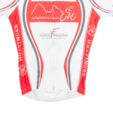 TEXNER Cycling Mens Jersey White 1/4 Zip S