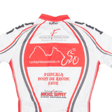 TEXNER Cycling Mens Jersey White 1/4 Zip S