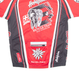 MICHEL JORDI Cycling Mens Jersey Red 1/4 Zip XS