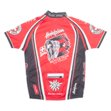 MICHEL JORDI Cycling Mens Jersey Red 1/4 Zip XS