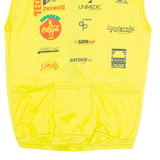 ATHLETICS LINEWEAR Cycling Mens Jersey Yellow Sleeveless 1/4 Zip M