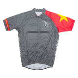 FORZ Cycling Mens Jersey Grey 1/4 Zip L