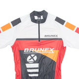 BRUNEX Cycling Mens Jersey Red 1/4 Zip M