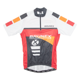 BRUNEX Cycling Mens Jersey Red 1/4 Zip M