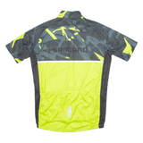 SHIMANO Cycling Mens Jersey Green 1/4 Zip L