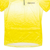 GONSO Cycling Mens Jersey Yellow 1/4 Zip L