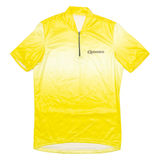 GONSO Cycling Mens Jersey Yellow 1/4 Zip L