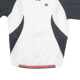 TEAM+ Cycling Mens Jersey White 1/4 Zip M
